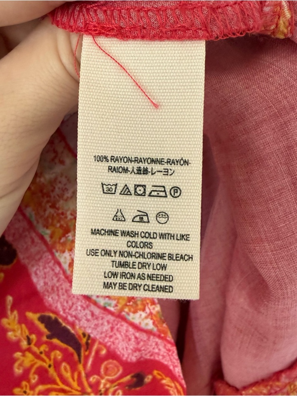 Free People Pink Sunset Dreams Boho Blouse - Picture 7 of 8